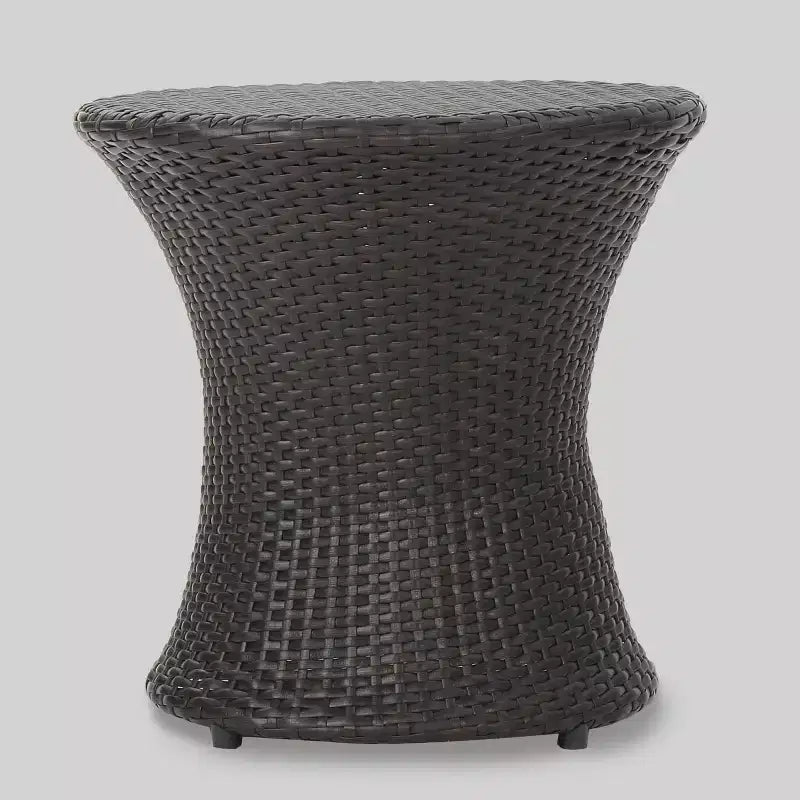 Sagan 3pc Wicker Patio Chat Set: Sturdy Iron Frame & Weather-Resistant Cushions - Christopher Knight Home