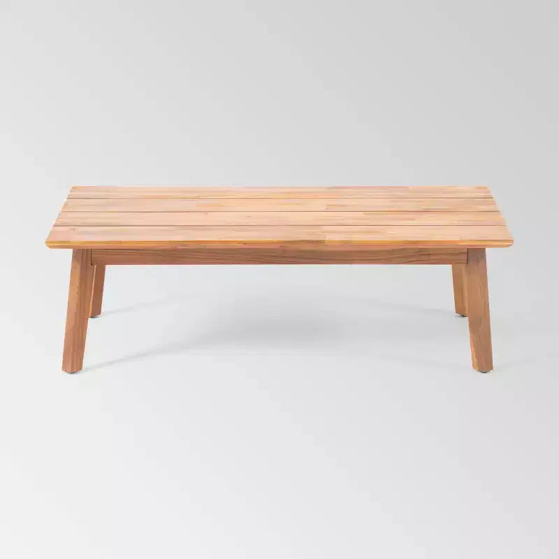 Brooklyn 2pc Acacia Wood Loveseat Set: Outdoor Furniture with Coffee Table - Christopher Knight Home