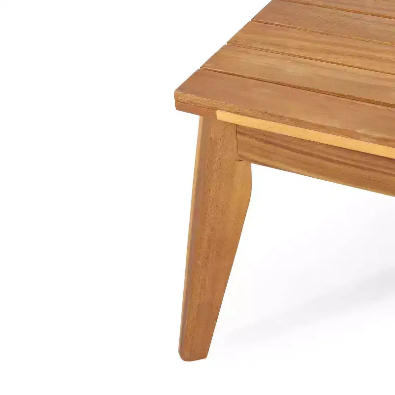 4pc Annisa Outdoor Acacia Wood Set with Cushion: Weather-Resistant, UV Protection - Christopher Knight Home