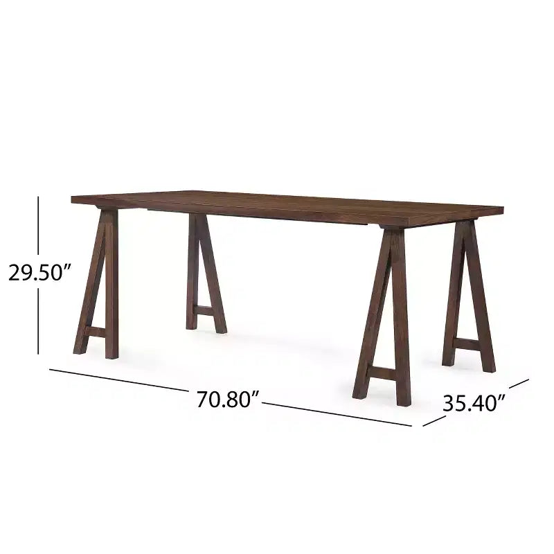 Christopher Knight Home Ansley 7 Pieces Farmhouse Rubber Wood Dining Set