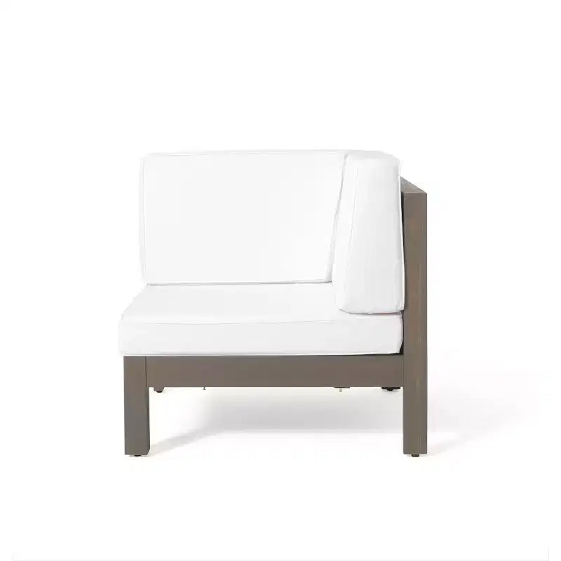 GDFStudio Keith Outdoor Acacia Wood Loveseat and Coffee Table Set with Cushions