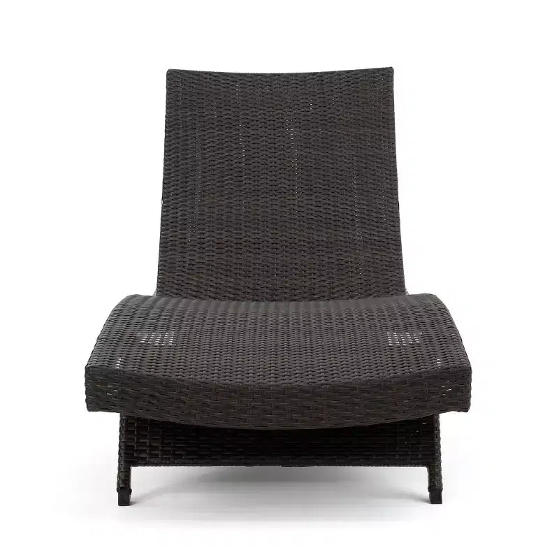 GDFStudio Olivia Multibrown 3 Piece Armless Chaise Lounge Chat Set with Cushions