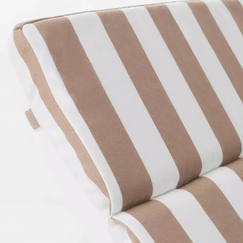 GDFStudio Olivia Multibrown 3 Piece Armless Chaise Lounge Chat Set with Cushions
