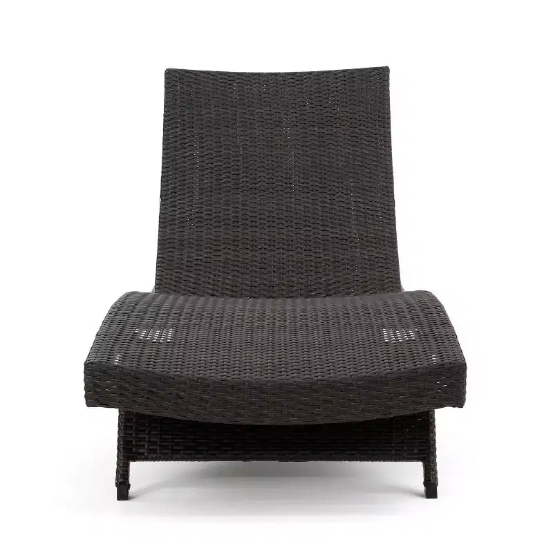 GDFStudio Olivia Multibrown 3 Piece Armless Chaise Lounge Chat Set with Cushions