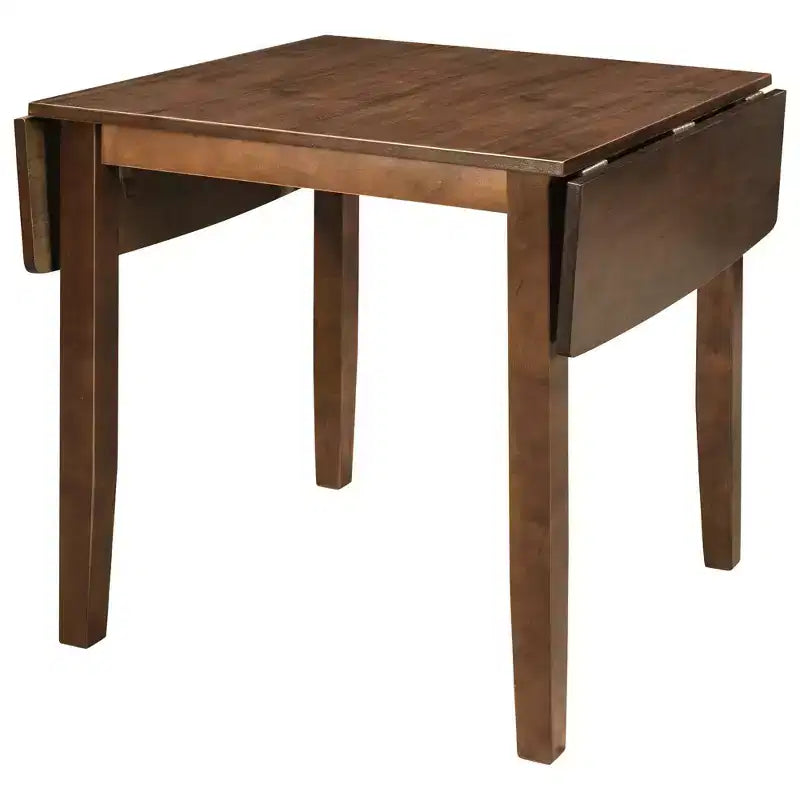 Ensemble de salle à manger Whisen 3 pièces avec table pliante en bois et 2 chaises à dossier en X