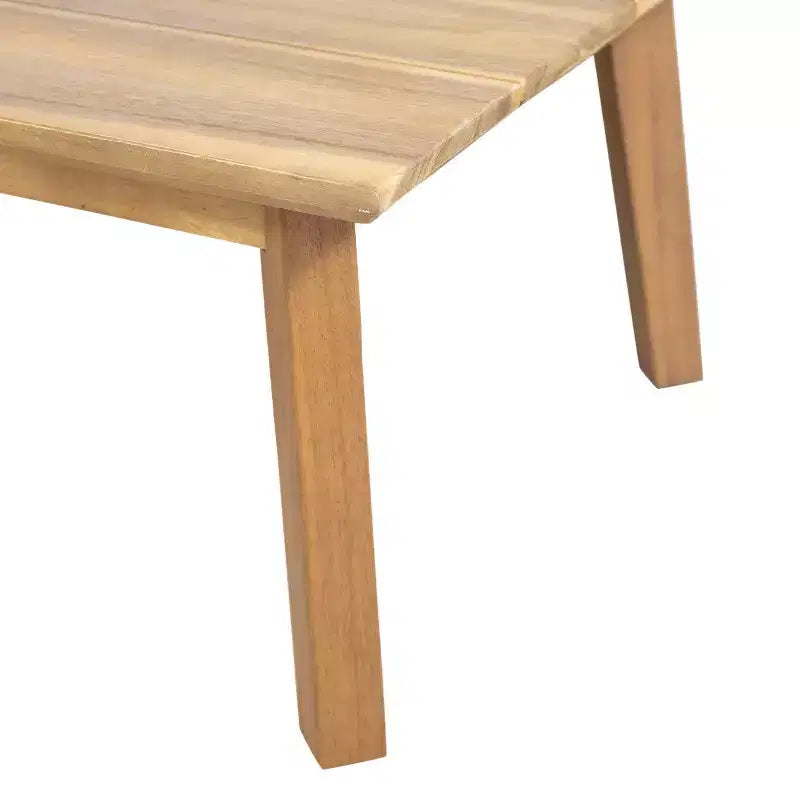Christopher Knight Home Burchett 4 Pieces Patio Acacia Wood and Wicker Conversation Set with Cushions