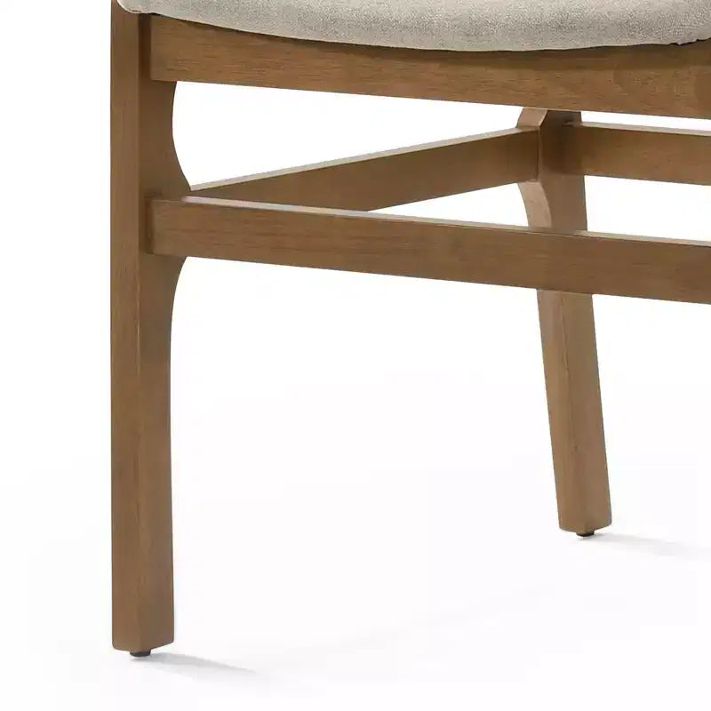 Christopher Knight Home Solace 5-Piece Mid-Century Modern Fabric and Rubberwood Dining Set