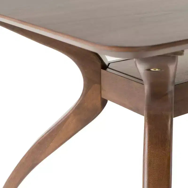 Christopher Knight Home Solace 5-Piece Mid-Century Modern Fabric and Rubberwood Dining Set