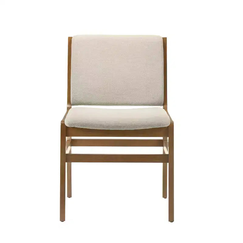 Christopher Knight Home Solace 5-Piece Mid-Century Modern Fabric and Rubberwood Dining Set