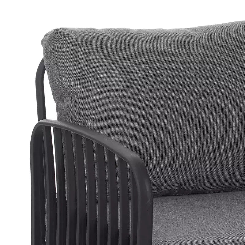 Christopher Knight Home Leah 4 Seater Outdoor Plastic and Glass Conversation Sets with Cushions