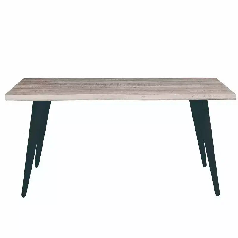 LeisureMod Ravenna 7-pc Dining Set, 63 Rectangular Table and 6 Ervilla Chairs