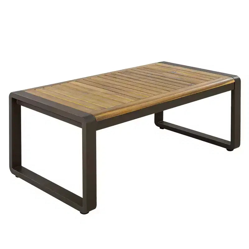 Whisen Outdoor Furniture sofa for 5 Person Conversation Set, Garden Sofa Set With Removable Cushion