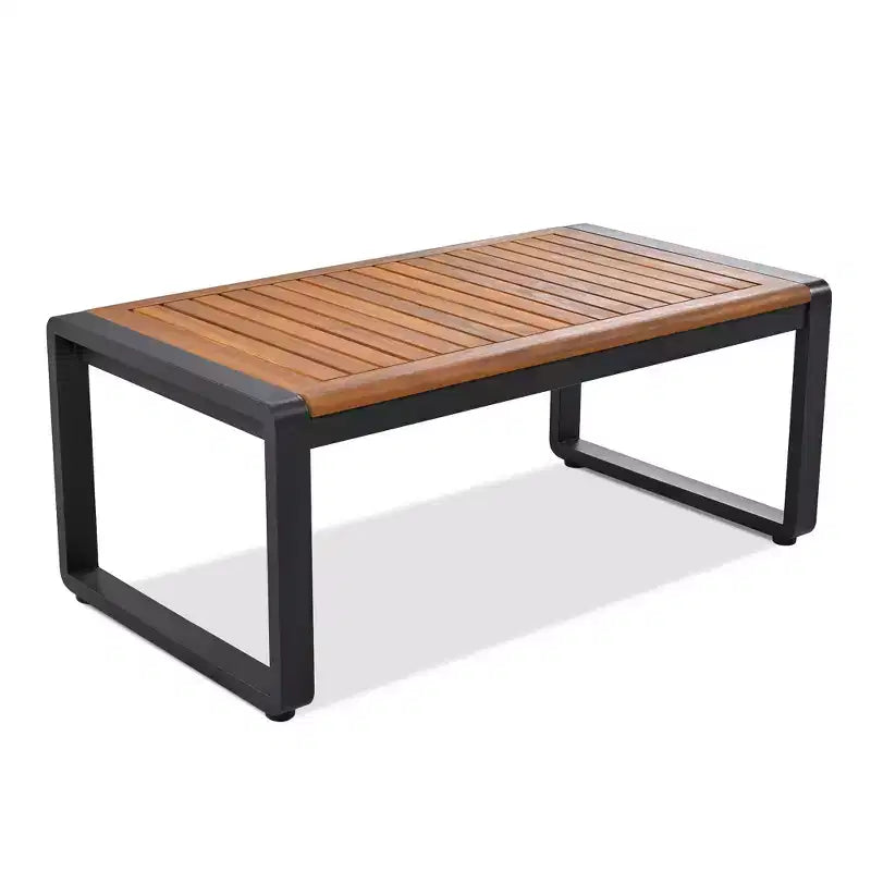 Whisen Outdoor Furniture sofa for 5 Person Conversation Set, Garden Sofa Set With Removable Cushion