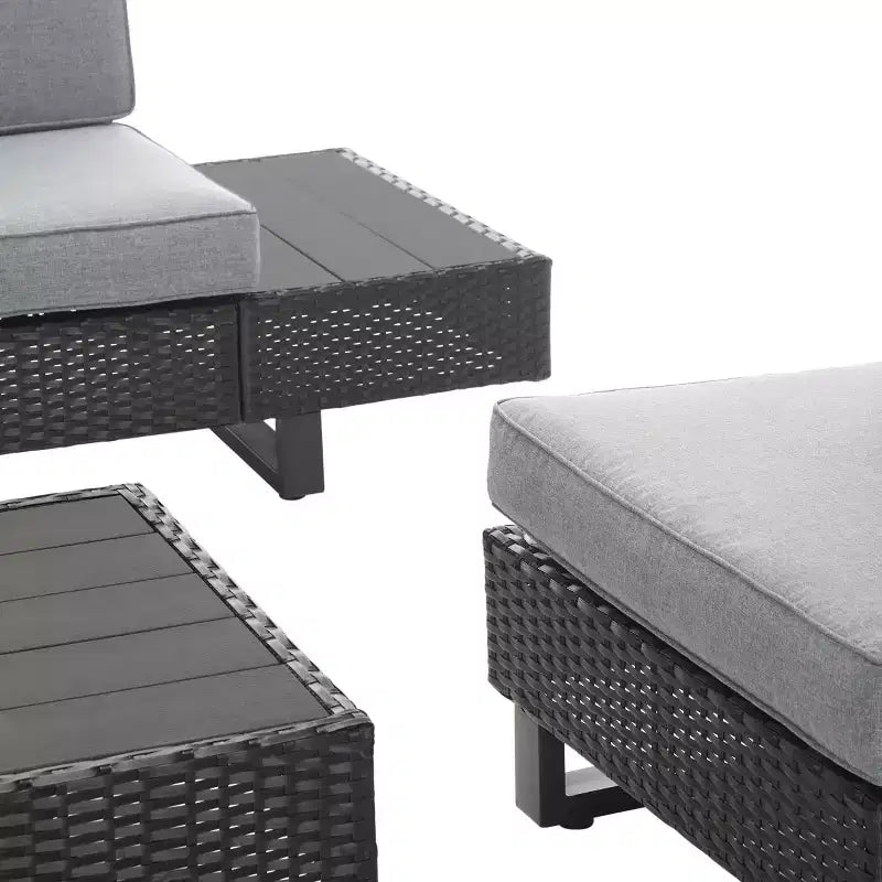 Dumont 6 Piece Living Set - Indoor/Outdoor - PAT7732 - Grey/Grey - Safavieh