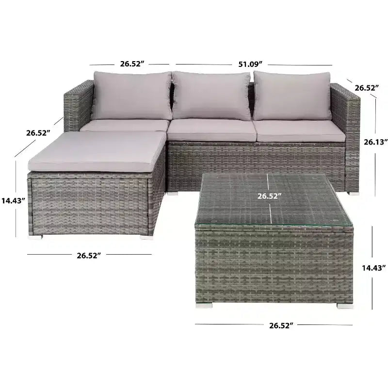 Madalina Living Set - Indoor/Outdoor - PAT7509 - Safavieh