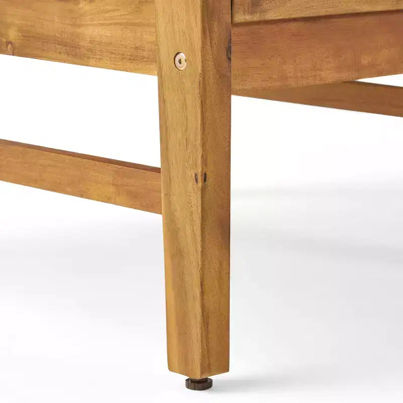 GDFStudio Ensemble de 5 pièces de chaises de club et foyer de Pâques en bois d'acacia avec coussins