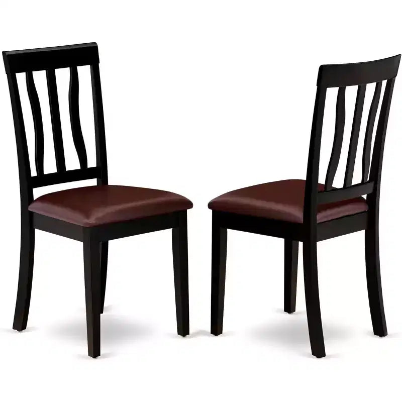 HomeStock Oval Kitchen Dining Table Set with 6 Chairs Modern Style