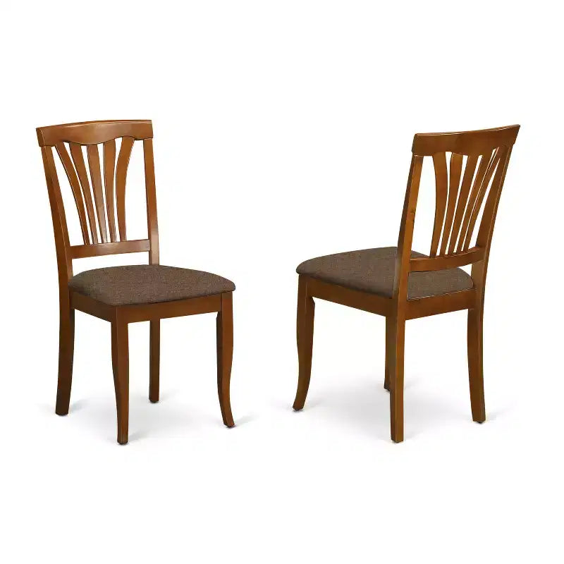 Table de cuisine dînatoire en bois dur asiatique et ensemble de chaises de salle à manger marron selle expresso