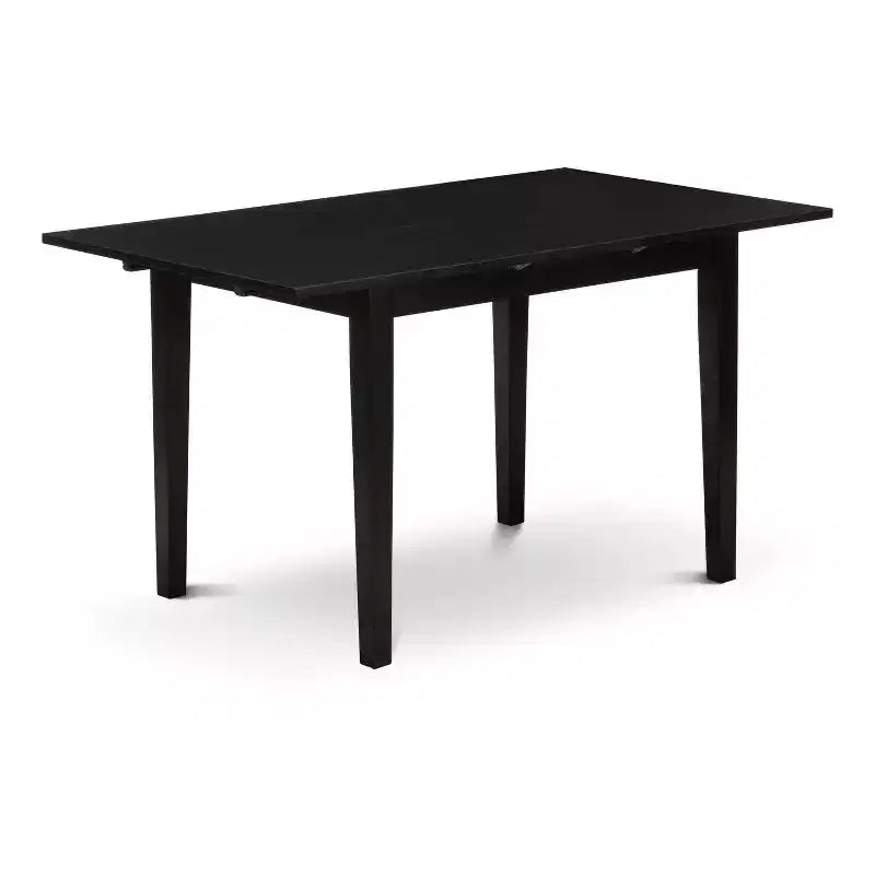 Ensemble de salle à manger HomeStock NFDA5 rectangulaire noir avec 4 chaises