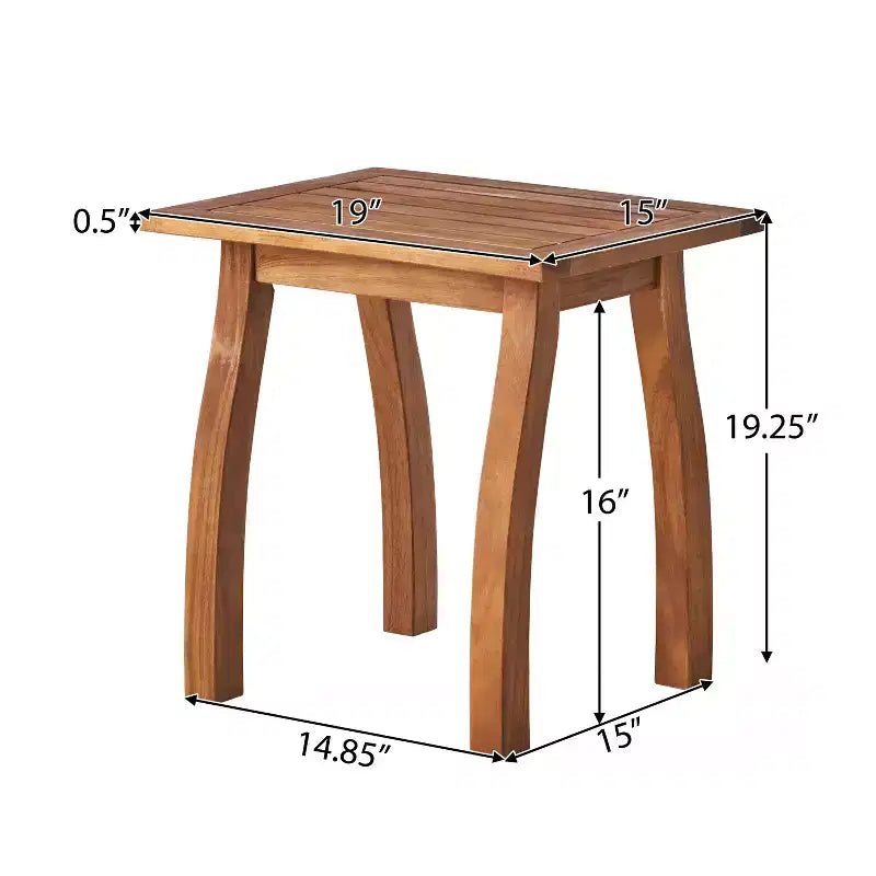 Christopher Knight Home Oleander Outdoor Acacia Wood 3 Piece Club Chair Chat Set with Cushions, Teak and White