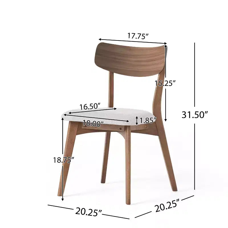 Christopher Knight Home Shania 5 Piece Mid-century Modern Rubberwood Upholstered Dining Set
