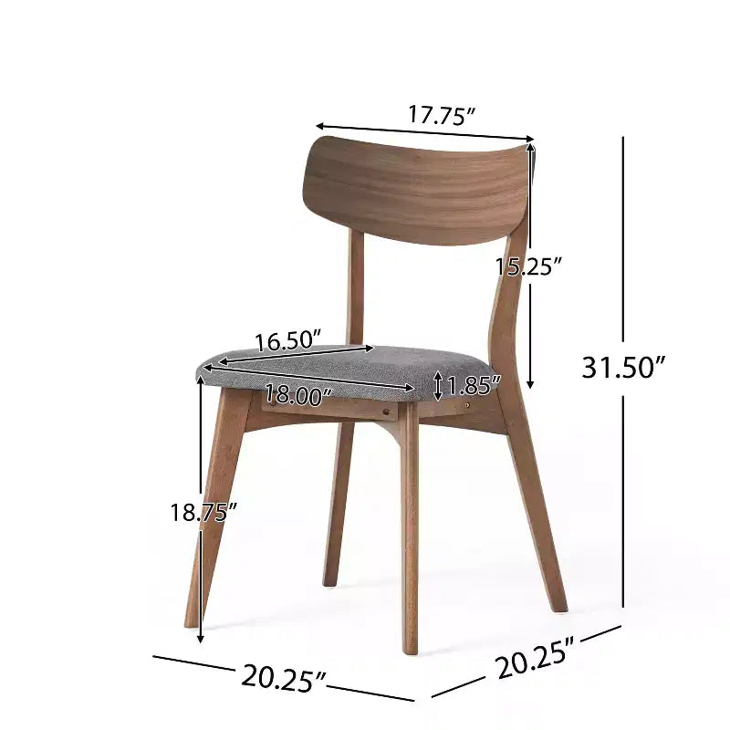 Christopher Knight Home Shania 5 Piece Mid-century Modern Rubberwood Upholstered Dining Set