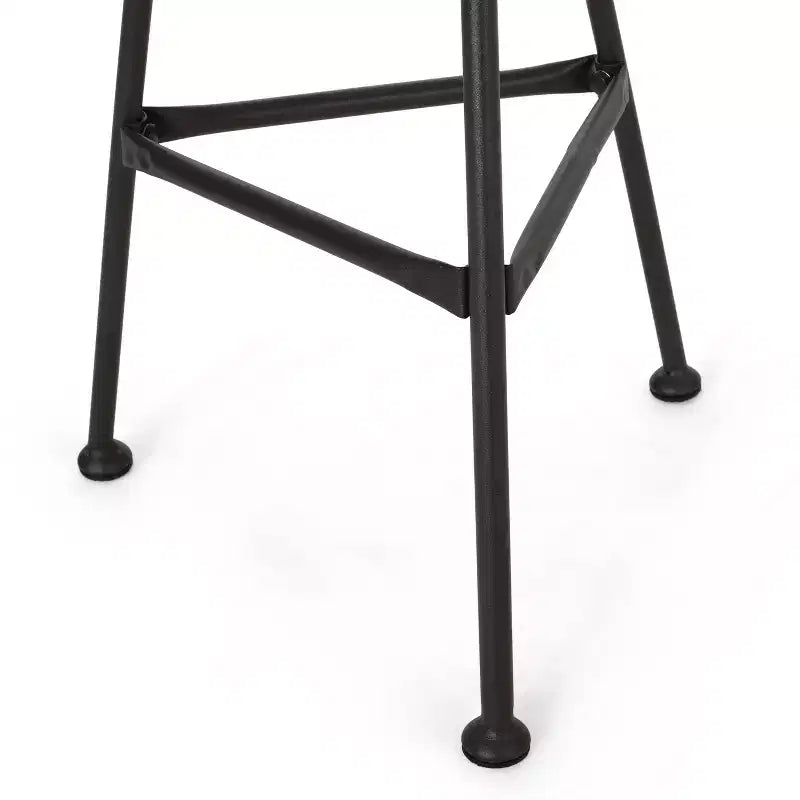 Christopher Knight Home Banya Outdoor Wicker and Iron 3 Piece Chat Set with Tempered Glass Table, Light Brown/Beige
