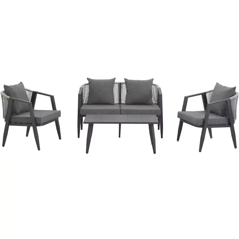 Whisen Durable and Comfortable Outdoor Seating Set,Suitable for Patios, Lawns, and Poolsides