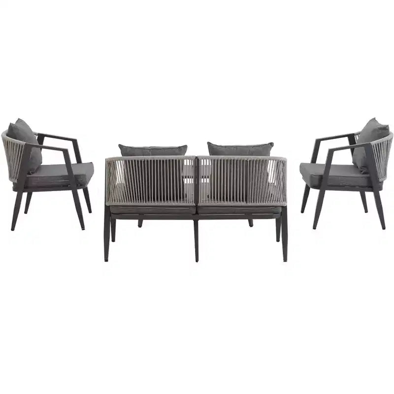Whisen Durable and Comfortable Outdoor Seating Set,Suitable for Patios, Lawns, and Poolsides