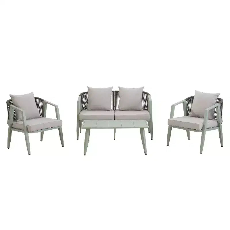 Whisen Durable and Comfortable Outdoor Seating Set,Suitable for Patios, Lawns, and Poolsides