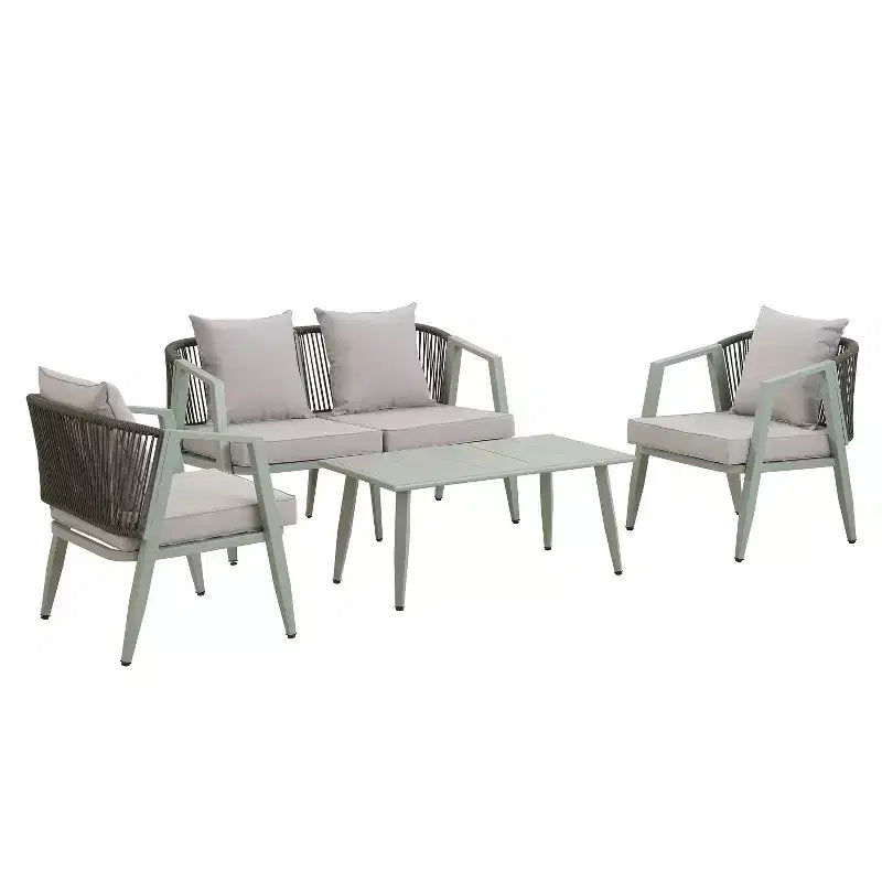 Whisen Durable and Comfortable Outdoor Seating Set,Suitable for Patios, Lawns, and Poolsides