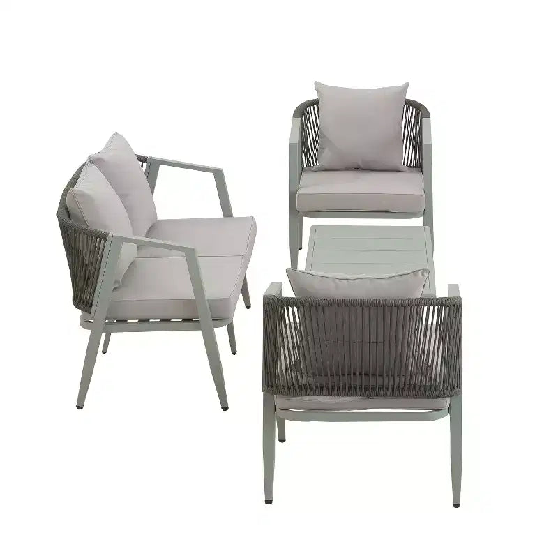 Whisen Durable and Comfortable Outdoor Seating Set,Suitable for Patios, Lawns, and Poolsides