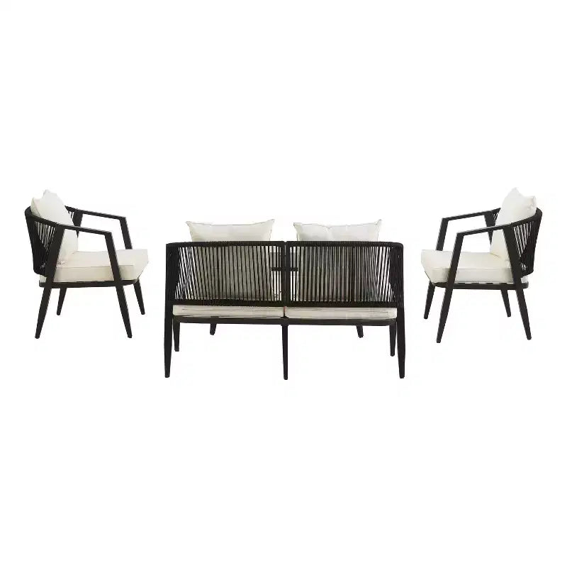 Whisen Durable and Comfortable Outdoor Seating Set,Suitable for Patios, Lawns, and Poolsides