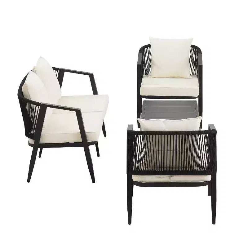 Whisen Durable and Comfortable Outdoor Seating Set,Suitable for Patios, Lawns, and Poolsides
