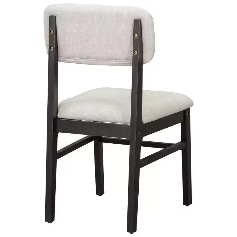 Ensemble de salle à manger Whisen 6 pièces en bois massif avec banc et chaises rembourrées pour cuisine ou salle à manger, style ferme moderne, disponible en 2 couleurs classiques