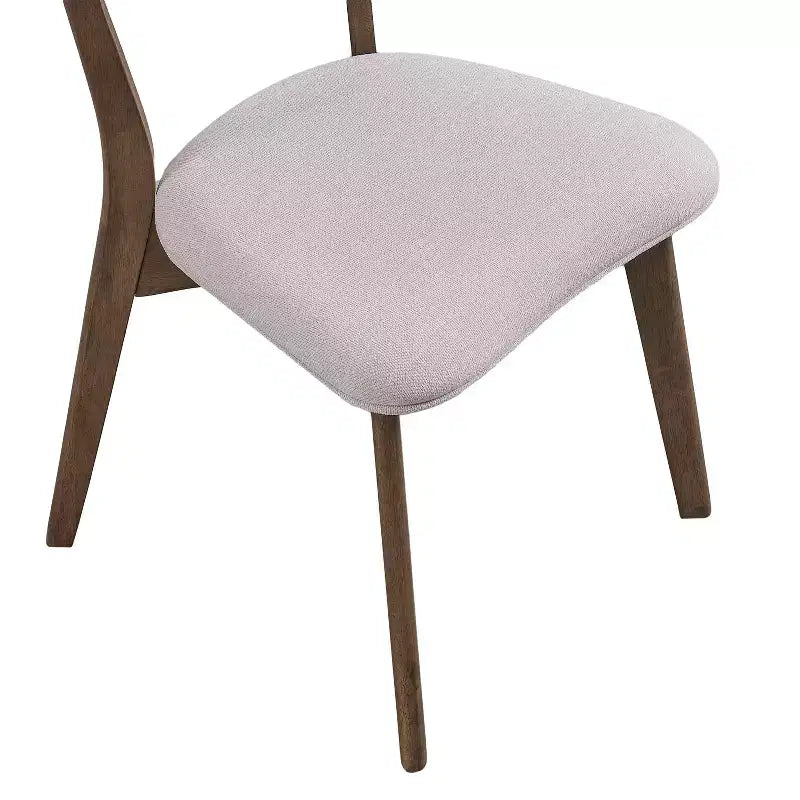 Christopher Knight Home Lara 5 Piece Mid-Century Modern Rubberwood Upholstered Dining Set
