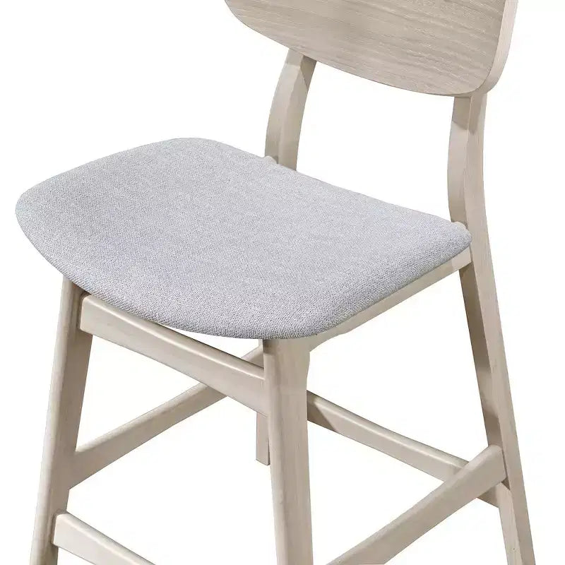 Nouvelle collection Classique, Oscar, ensemble de salle à manger 7 pièces en bois de frêne blanc