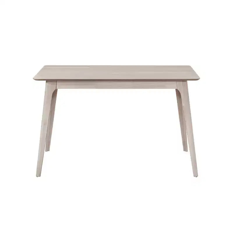 Nouvelle collection Classique, Oscar, ensemble de salle à manger 7 pièces en bois de frêne blanc