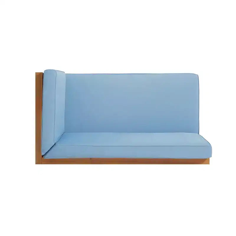 Christopher Knight Home Brava Ensemble causeuse bras droit en bois d'acacia d'extérieur et table basse avec coussin