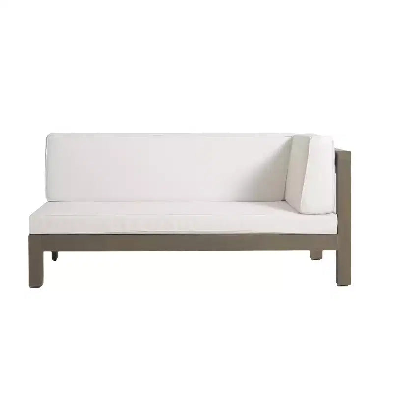 Christopher Knight Home Brava Ensemble causeuse bras droit en bois d'acacia d'extérieur et table basse avec coussin
