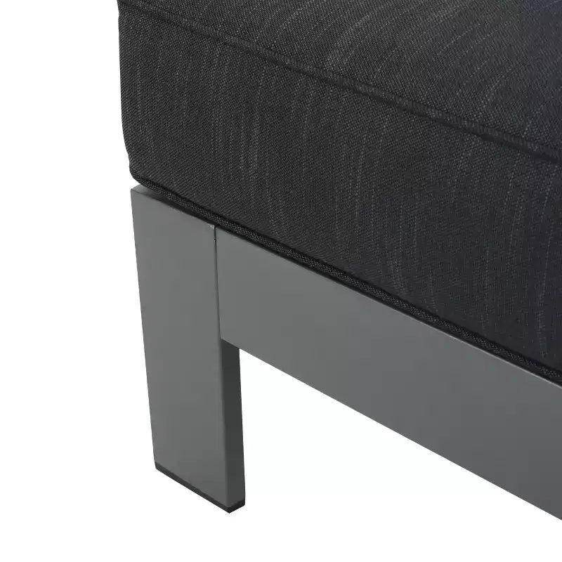 Christopher Knight Home Cape Coral Outdoor Aluminum 6 Seater Sectional Sofa and Club Chair Chat Set