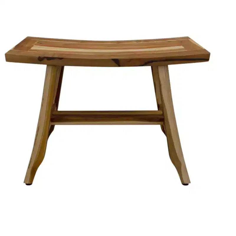 Panca doccia rettangolare in teak marrone 24"