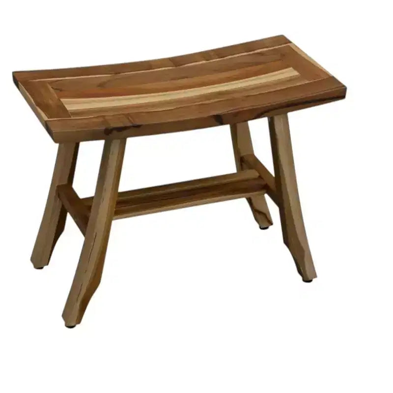 Panca doccia rettangolare in teak marrone 24"