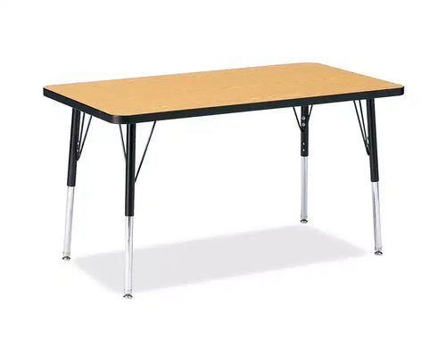 Tavolo attività rettangolare (24 x 36) in colore nero, altezza adulto