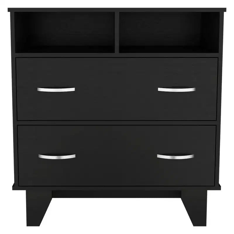 Comò moderno a 6 cassetti, armadietto da 80,5 cm di altezza con guide in metallo e base rialzata, cassettiera da camera da letto per organizzare i vestiti
