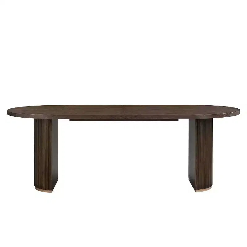 Christopher Knight Home Ilumia Rustic 7 Piece Rattan Rubberwood Upholstered Dining Chairs with Double Pedestal Oval Table
