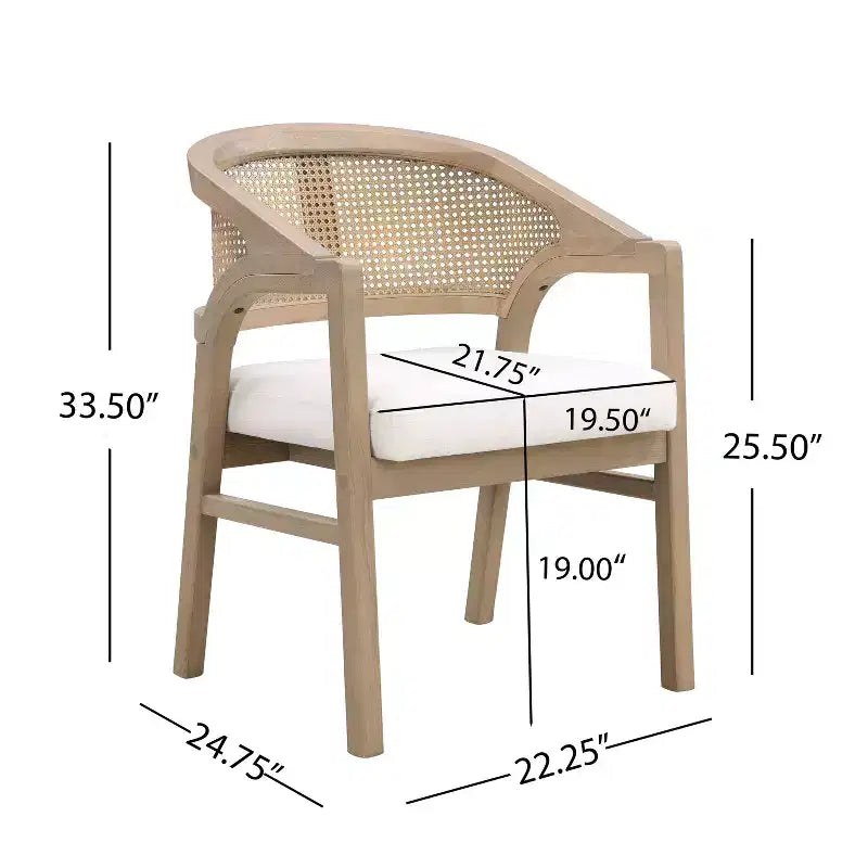 Christopher Knight Home Ilumia Rustic 7 Piece Rattan Rubberwood Upholstered Dining Chairs with Double Pedestal Oval Table