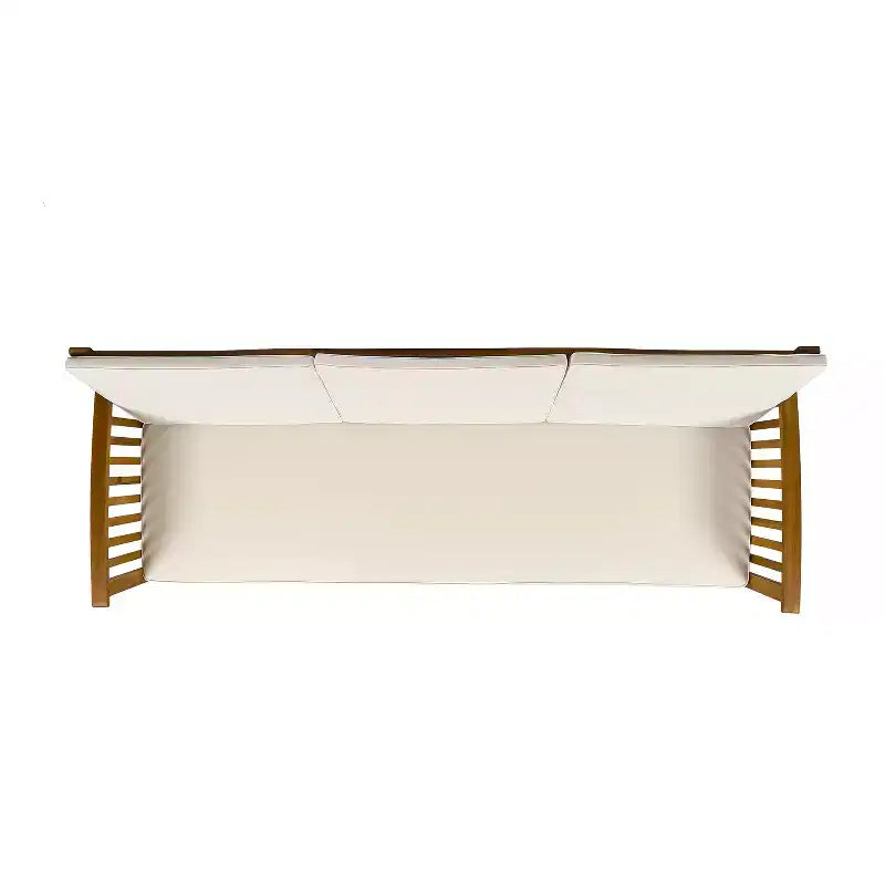 GDFStudio Navan Outdoor Acacia Wood 3 Seater Sofa and Coffee Table Set with Cushions