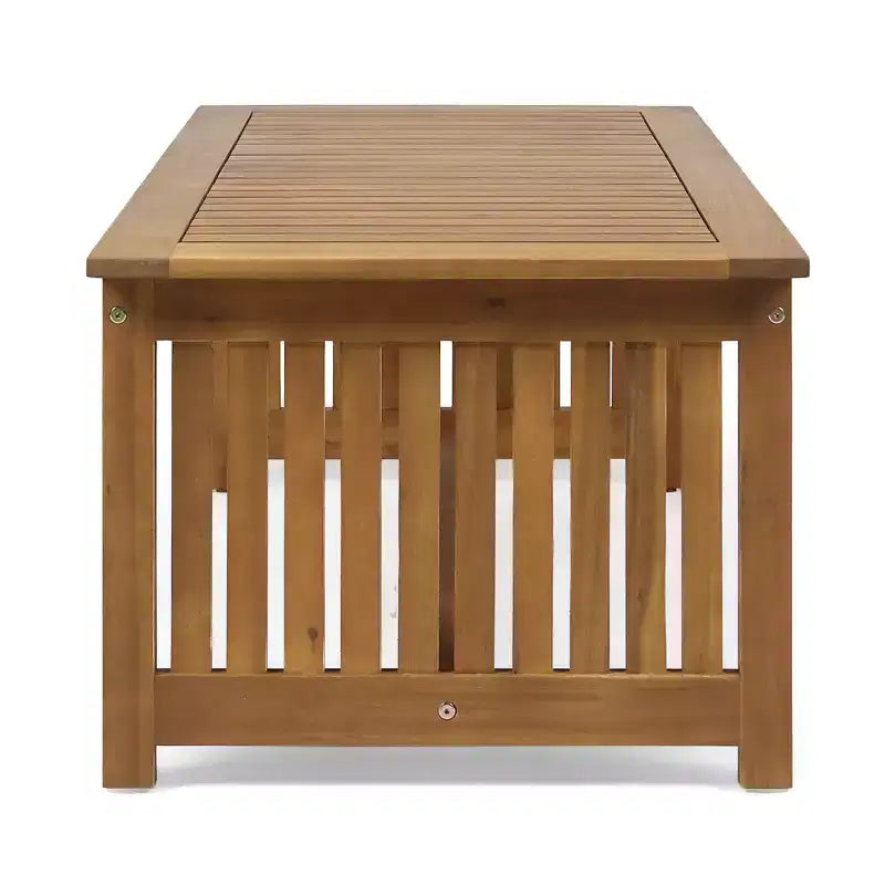GDFStudio Navan Outdoor Acacia Wood 3 Seater Sofa and Coffee Table Set with Cushions