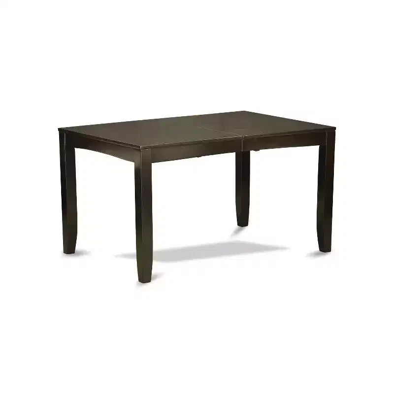 HomeStock Belmont Dining Room Set-Dining Table With Leaf And Dining Chairs, Cappuccino